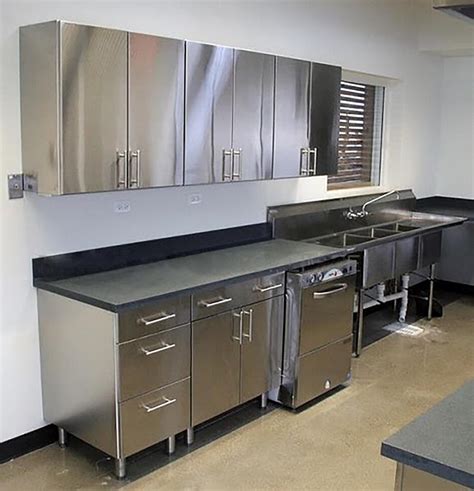 black stainless steel kitchen with wood cabinets|fabricated stainless steel kitchen cabinets.